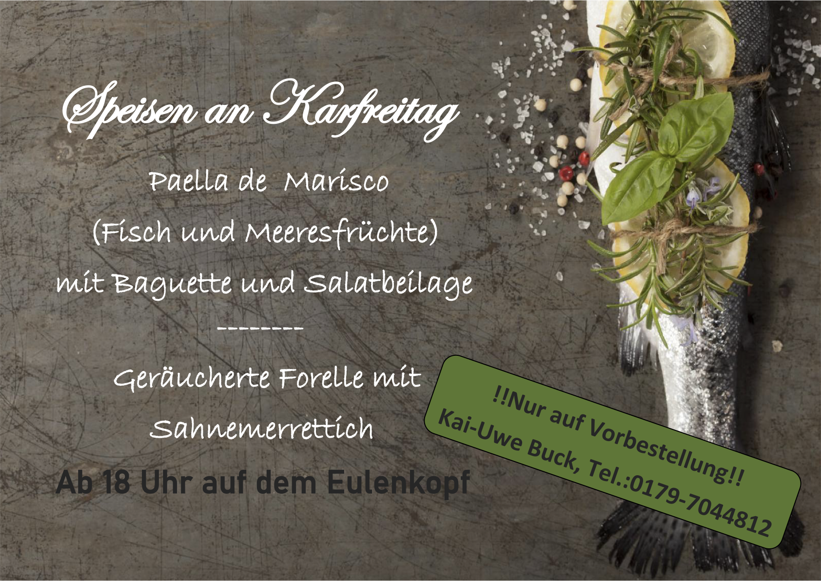 Speisen an Karfreitag NEU